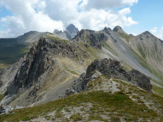 Le col Rémy vue depuis le sommet de Tête Dure