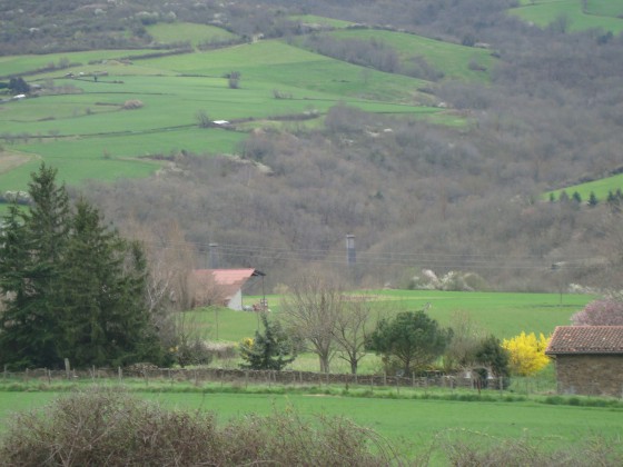 Le confluent des deux Bozançons vu de haut