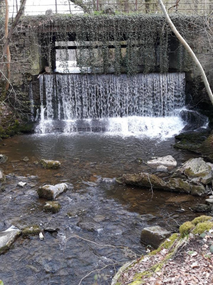 Le déversoir de l\'Etang de la Vieille Forge