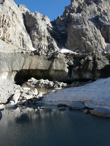 Le glacier du Chambeyron
