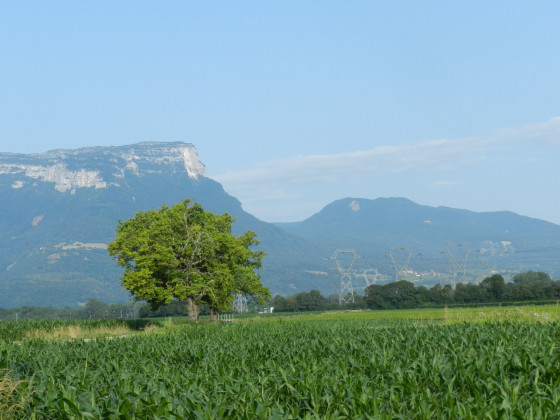 Le Granier depuis la plaine de Préquin