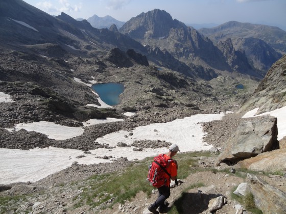 Le Lac Blanc en arrivant au Collet St-Robert