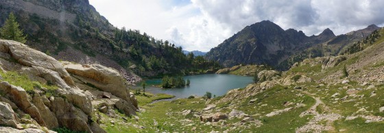 Le lac d eTrécolpas en montant vers le Pas des Ladres