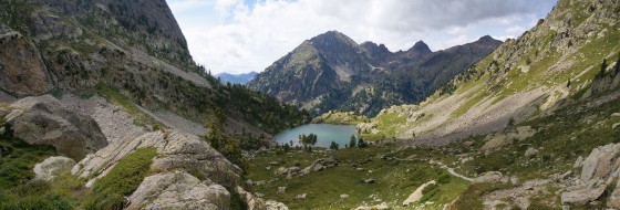 Le lac de Trécolpas depuis le Pas des Ladres