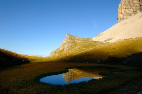 Le lac du Lauzon en automne