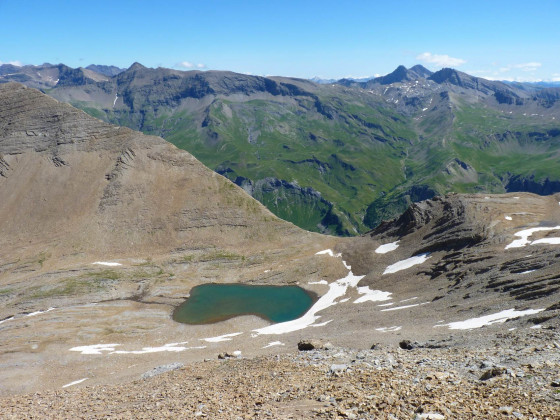 Le lac et le col Reyna