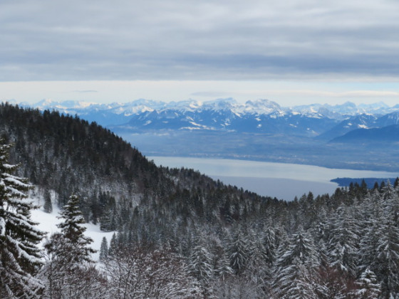 Le Lac Léman et les sommets du Chablais