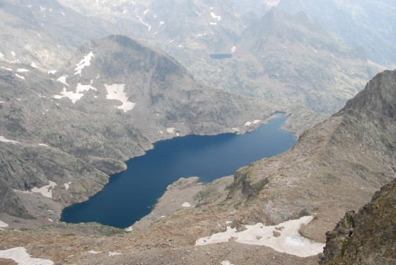 Le Lac Long depuis le sommet