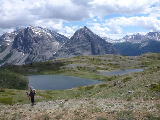 Le Lac Noir, en toile de fond le Grand Rochebrune, La Cime de la Charvie et le Lasseron