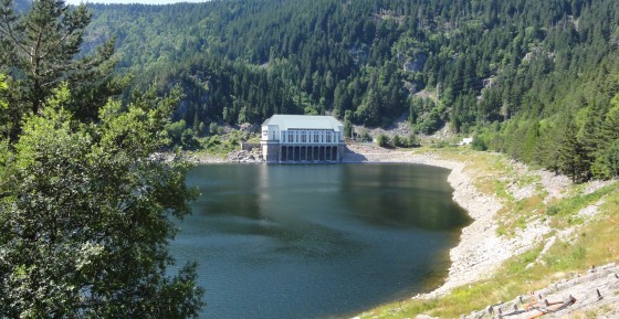 Le lac Noir et son usine EDF