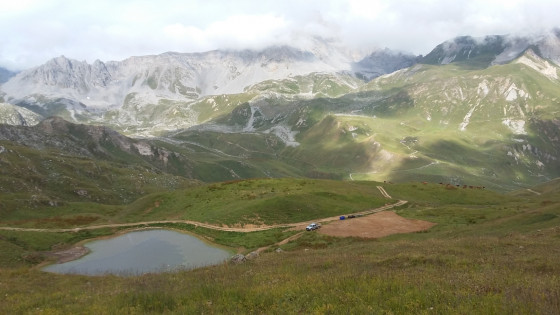 Le Lac Rond sur l\'ascension du col des Saulces