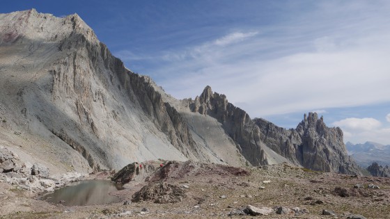 Le lac Sorcier sous la Pointe des Cerces