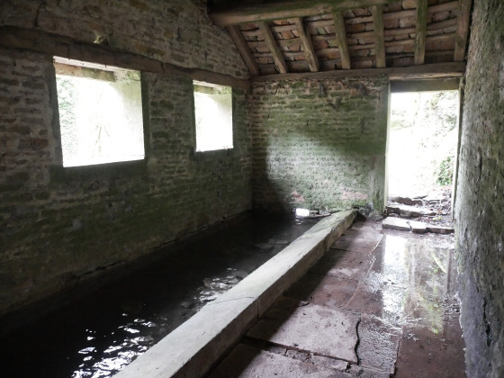 Le lavoir vu de l'intérieur