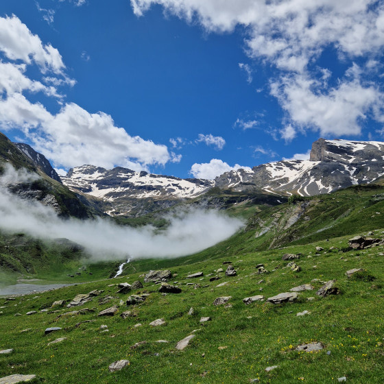Le massif au dessus des nuages