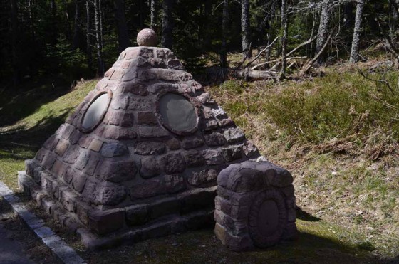 Le mausolée cimetière Allemand du Baerenstall