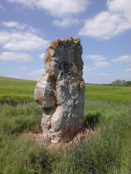 Le menhir de l\'étang de Chénevry