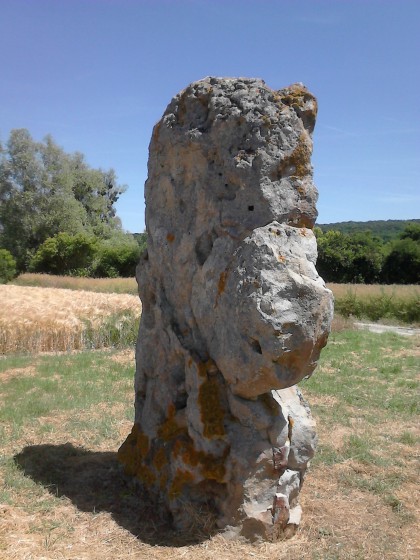 Le menhir de l\'étang de Chénevry