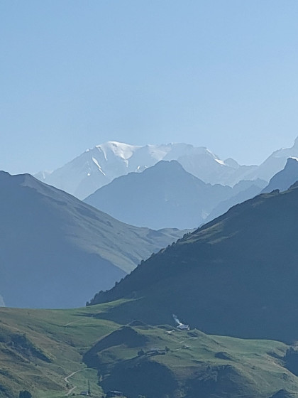 Le Mont Blanc en toile de fond