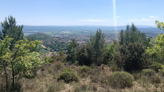 Le Mont d'Or et Manosque depuis les Espels