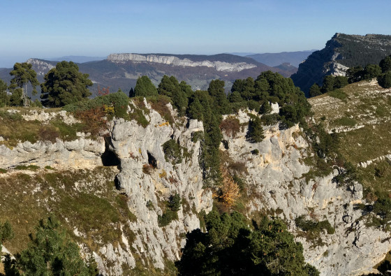 Le Mont Outheran derrière le Tunnel du Trèfle