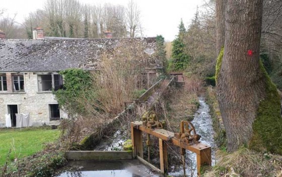Le moulin brûlé