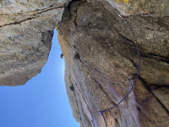 Le passage de la chaîne