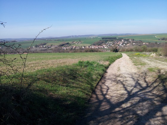Le paysage au dessus de Meulan