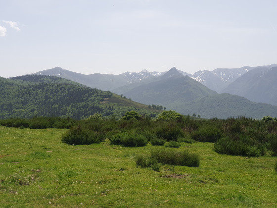 Le pic de Tarbésou et la dent d'Orlu depuis le signal du Chioula