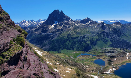 Le Pic du Midi d\'Ossau en montant au Pic d\'Ayous