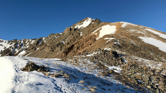 Le Pic Ombière depuis le col anonyme 2662 m