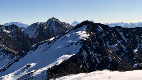 Le Pic Ombière vu de la Pointe du Demi