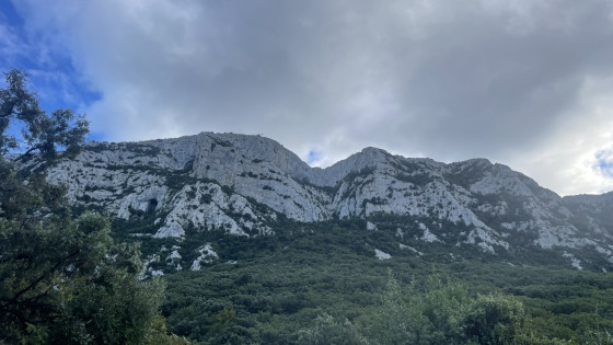 Le Pic Saint Loup vu du col de Fambetou