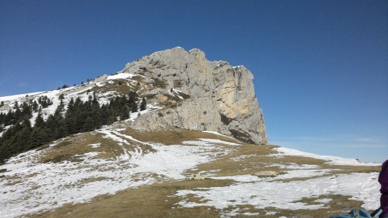 Le Pic St Michel depuis le Col de l'Arc