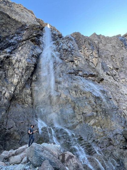 Le pied de la cascade