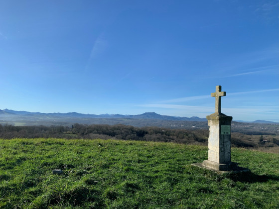 Le point de vue sur les Pyrénées