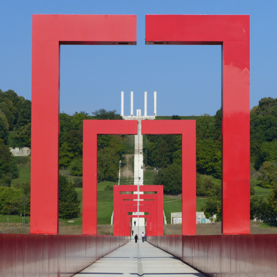 Le Pont et les colonnes de l\'Axe Majeur