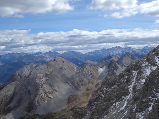 Le Queyras et la Haute Ubaye avec l\'Aiguille de Chambeyron et les Pics de la Font Sancte