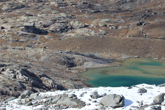 Le Refuge du Carro vu d'en haut