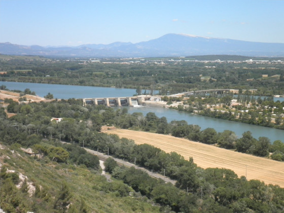 Le barrage de Villeneuve-l&egrave;s-Avignon