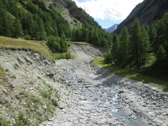 Le Ribon à la sortie de sa gorge Le Ribon à la sortie de sa gorge