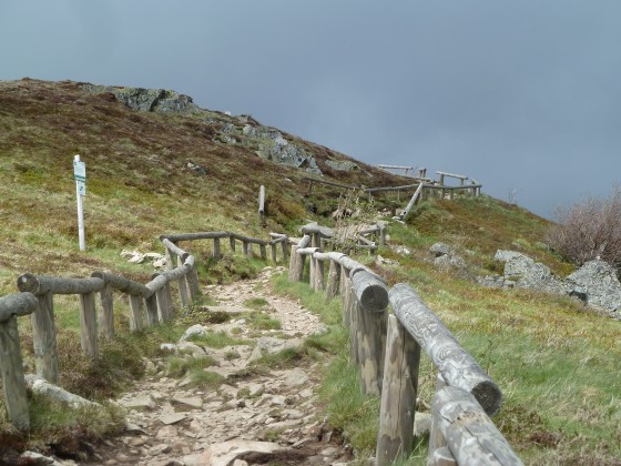 Le sentier aménagé