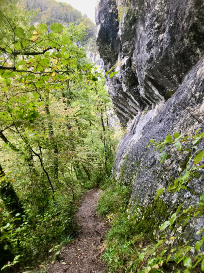 Le sentier de la vire ascendante