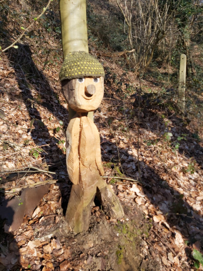 Sculpture originale le long du sentier du sculpteur