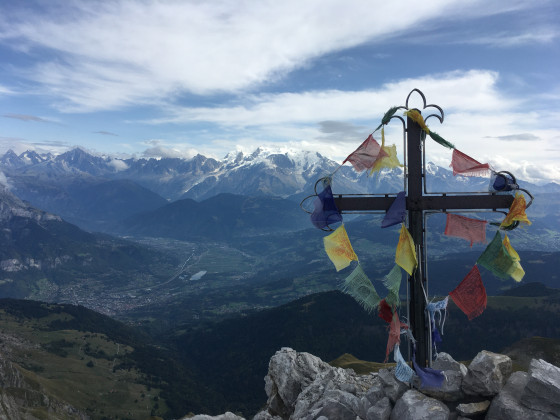 Le sommet avec la vue sur Passy