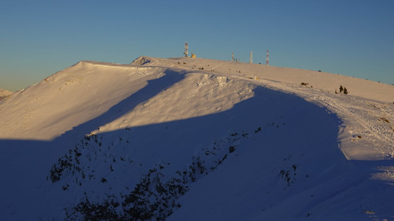 Le sommet de la montagne de Lure en fin de journée
