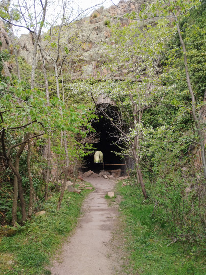 Le tunnel pour arriver à grangent