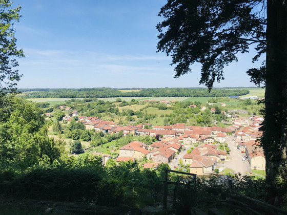 Le village de Rupt aux Nonain depuis le calvaire