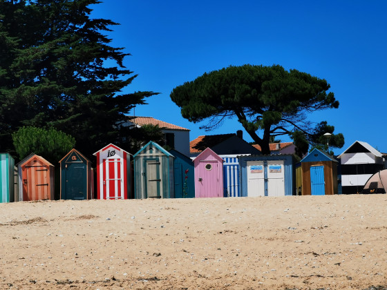 Les cabanes de plage de St Denis d'Ol&eacute;ron