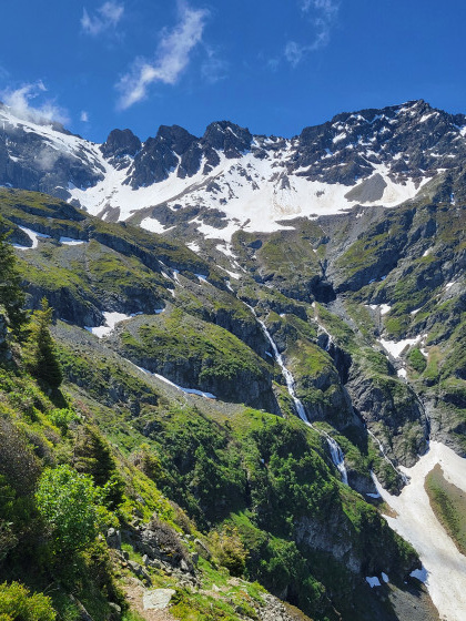 Les cascades à la montée