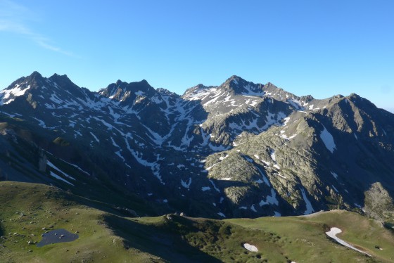 Les Cimes de Vens depuis la Cime du Fer